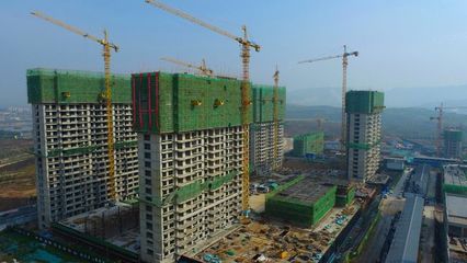 山西路桥丹河新城房地产公司丹河蓝湾项目顺利实现陆续封顶